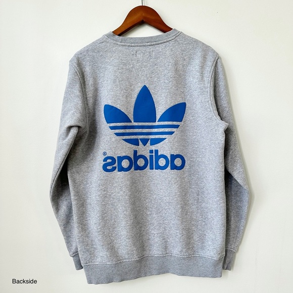 ADIDAS | ADICOLOR CLASSIC CREST LOGO TREFOIL CREWNECK SWEATSHIRT - Picture 2 of 12